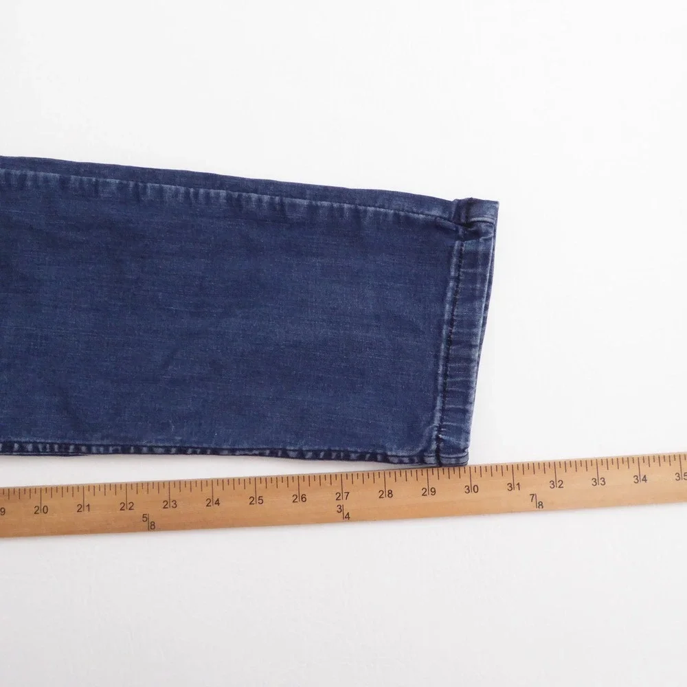 Mugsy Mens Jeans Slim Fit Blue Studio Blues Stretch Denim 35x32